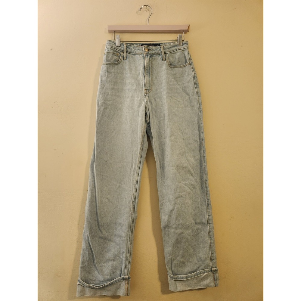 Hollister Vintage Stretch Ultra High Rise Dad Jeans Juniors 5 27x31(Actual26x30)